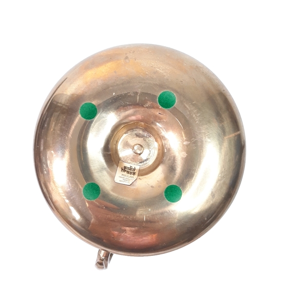 Enesco Vintage Solid Brass Finger Loop Candlestick Holder Floral Petals - Picture 5 of 11